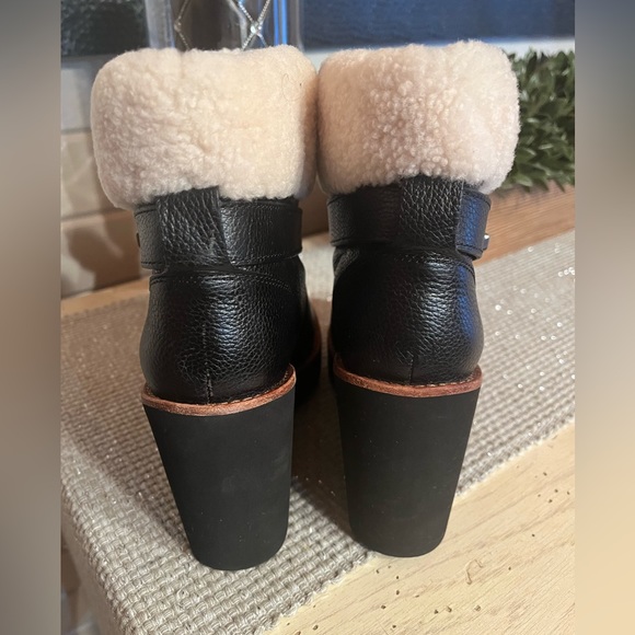 New Coach Kenna Wedge Leather/ Shearling
Boot - Picture 5 of 10
